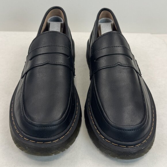 CLAKBLRG Womens Black Penny Loafers Slip On Comfort Driving Moccasins Size 10 - Picture 2 of 13
